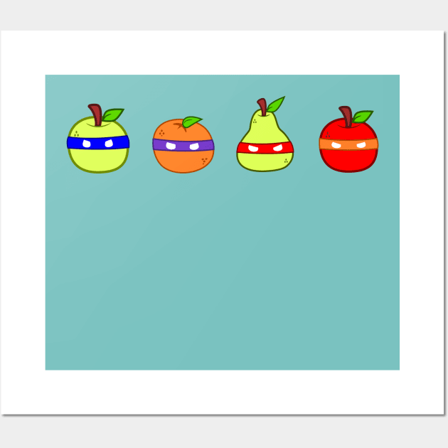 Ninja Fruit Wall Art by OneWeirdDude